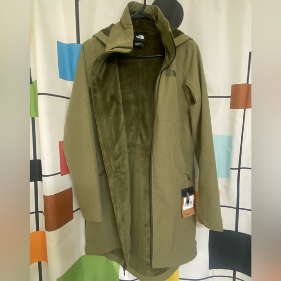 THE NORTH FACE Women's Shelbe Raschel Parka Length With Hood - olive small NWT - Picture 8 of 10